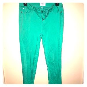 Springy green pants